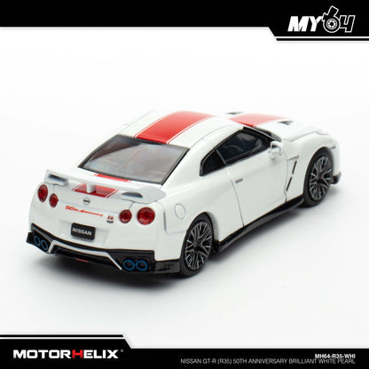 [Motorhelix] Nissan GT-R (R35) 50th Anniversary - Brilliant White Pearl