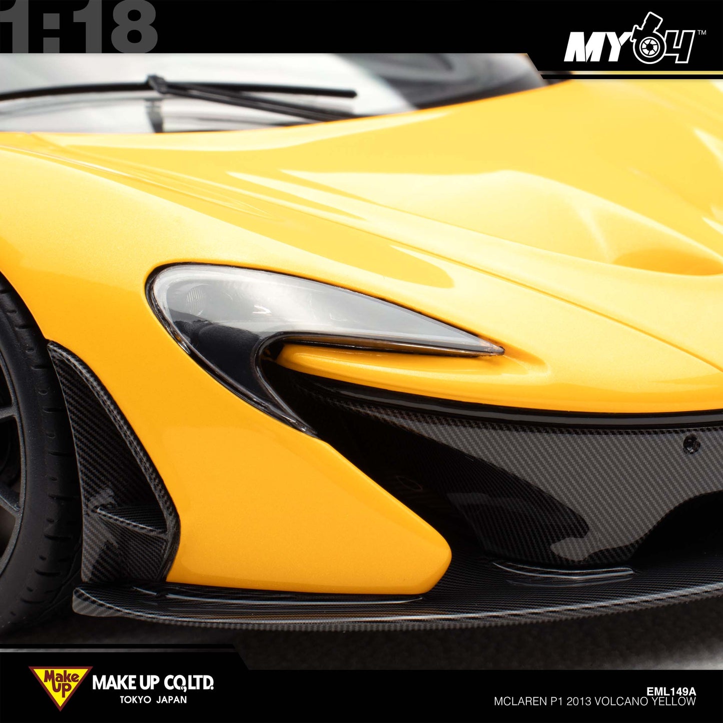 [Make Up] 1:18 Edilion Mclaren P1 2013 - Volcano Yellow