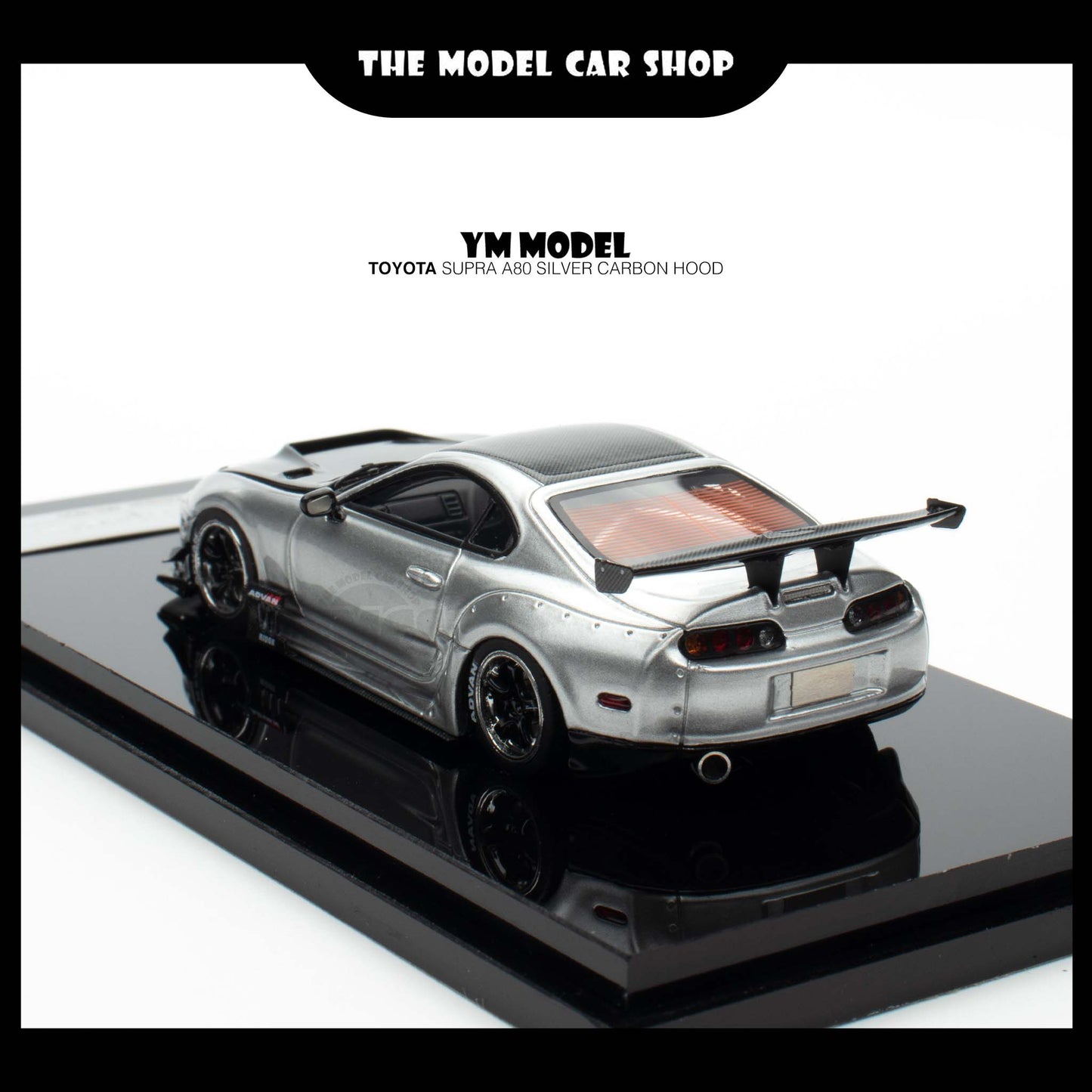 [YM Model] Toyota Supra A80 - Silver Carbon Hood