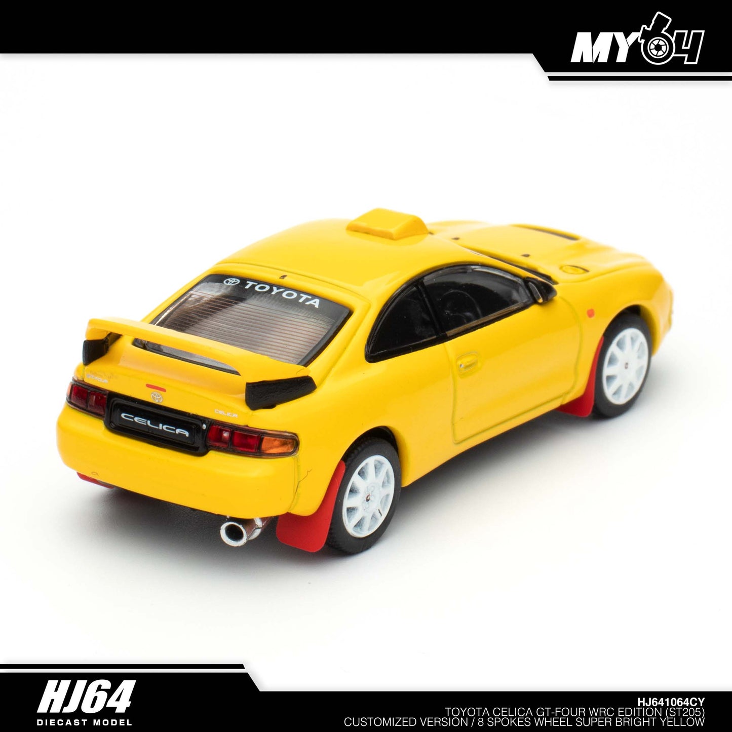 [Hobby Japan] Toyota CELICA GT-FOUR WRC Edition (ST205) Customized Version / 8 Spokes Wheel - Super Bright Yellow