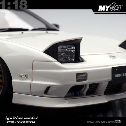 [Ignition Model 1:18 Nissan 180SX Type X (RPS13) - White