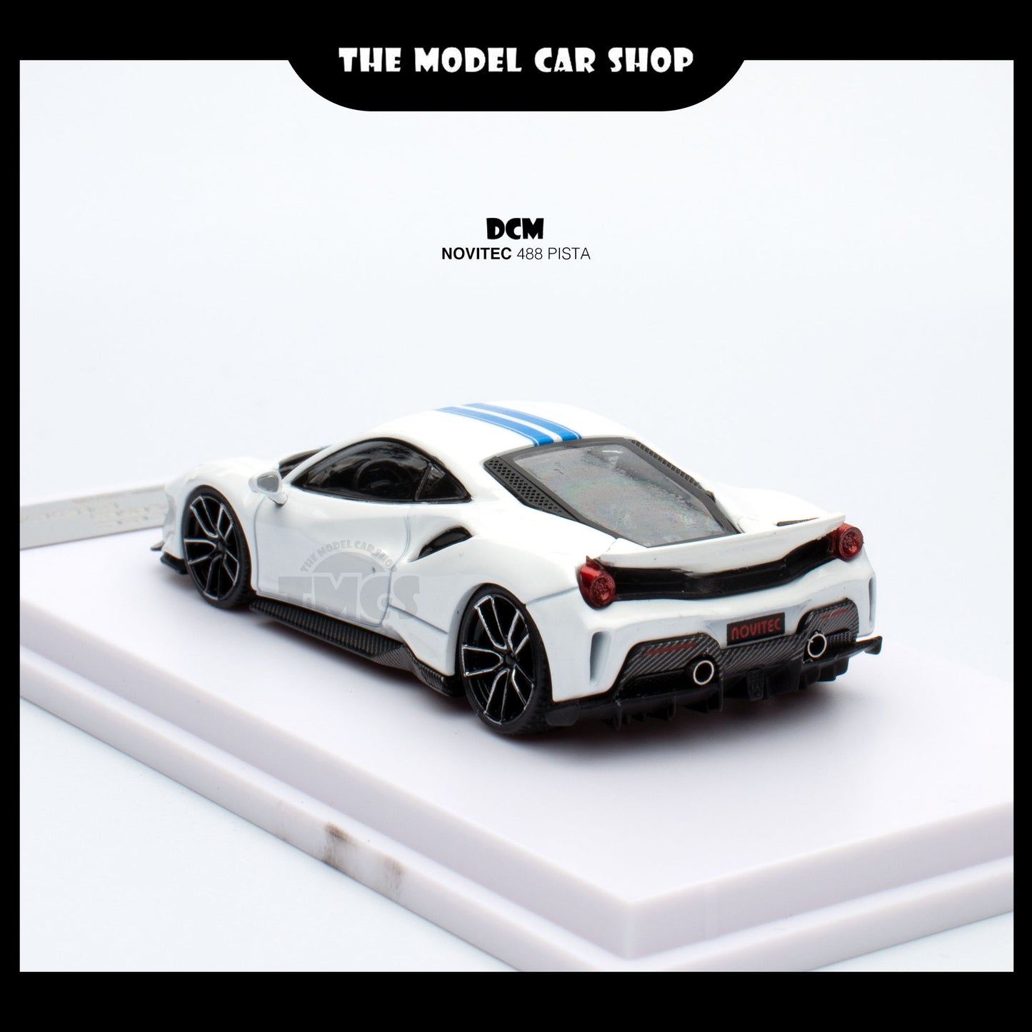 [DCM] Novitec 488 Pista - White with Blue Stripe