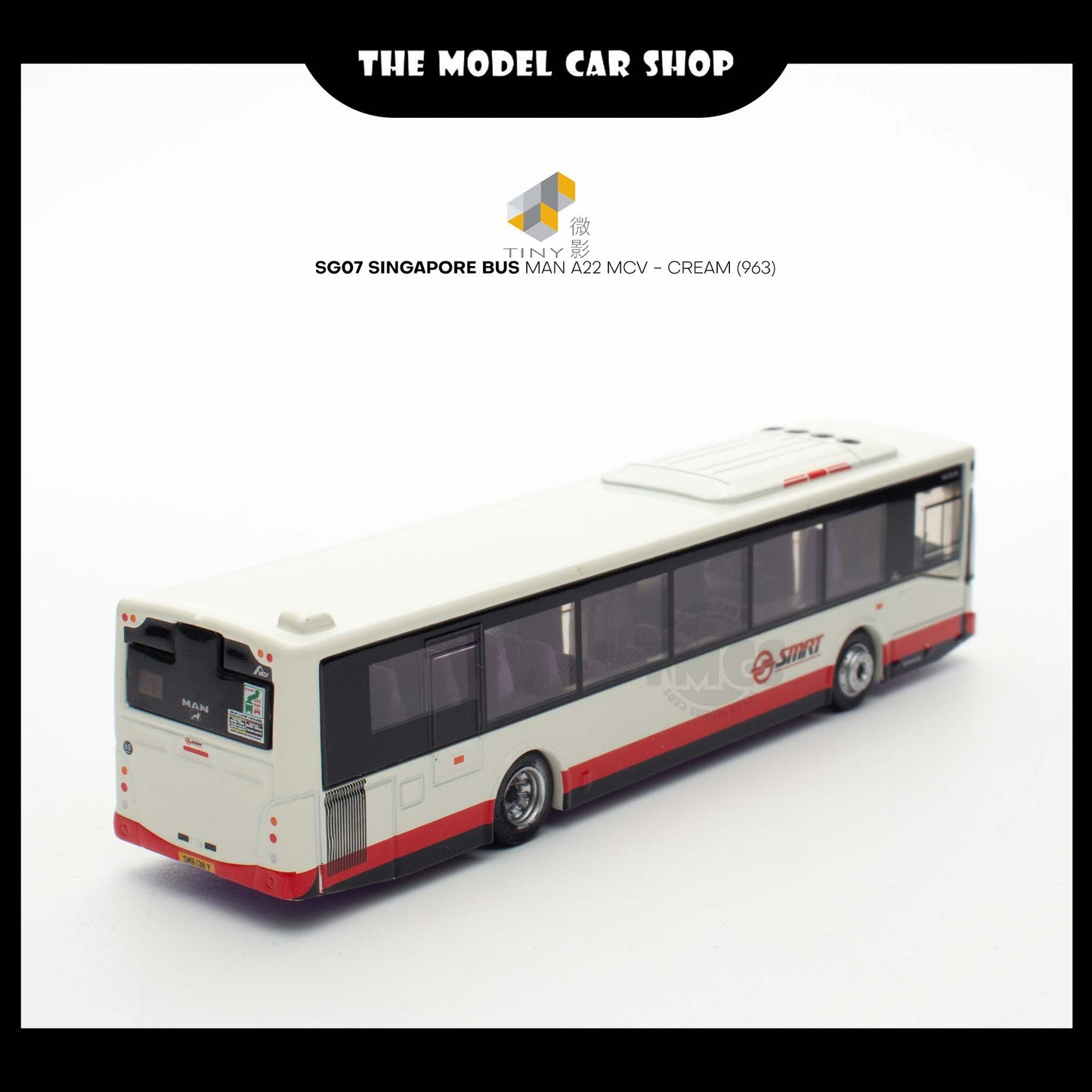 [Tiny] SG07 Singapore Bus Man A22 MCV - Cream (963)