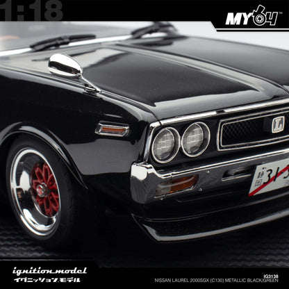 [Ignition Model] Nissan Laurel 2000SGX (C130) - Metallic Black/Green