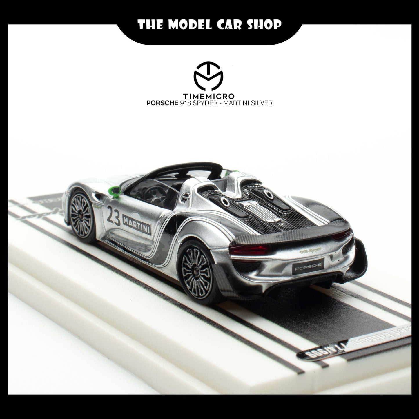 [Time Micro] Porsche 918 Spyder - Martini Silver