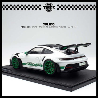 [Solido] 1:18 Porsche 911 GT3 RS – Tribute to Carrera RS Package – White 2024