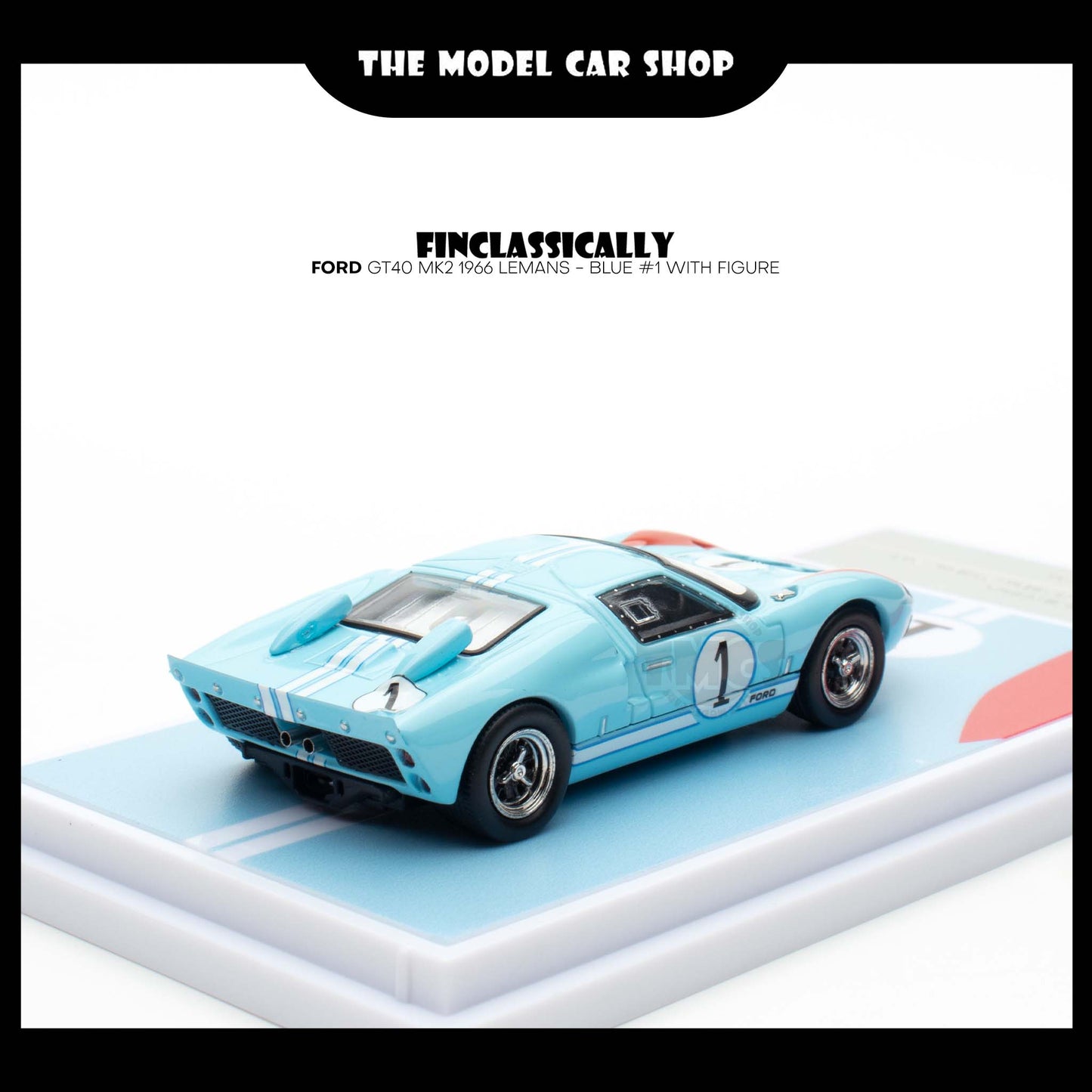 [Finclassically] Ford GT40 MK2 1966 LeMans - Blue #1 with Figure