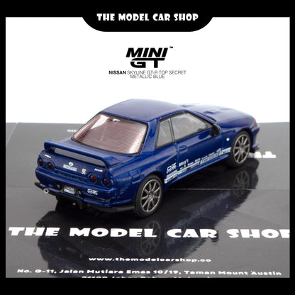 [MINI GT] Nissan Skyline GT-R Top Secret VR32 - Metallic Blue