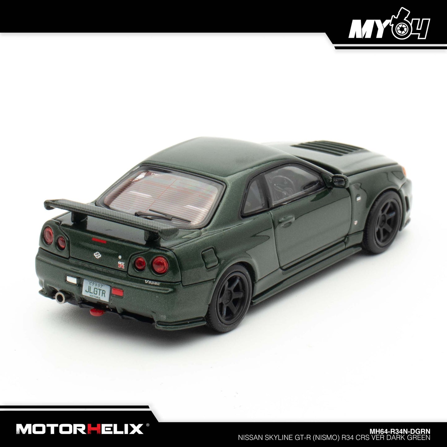 [Motorhelix] Nissan Skyline GT-R (Nismo) R34 CRS VER - Dark Green