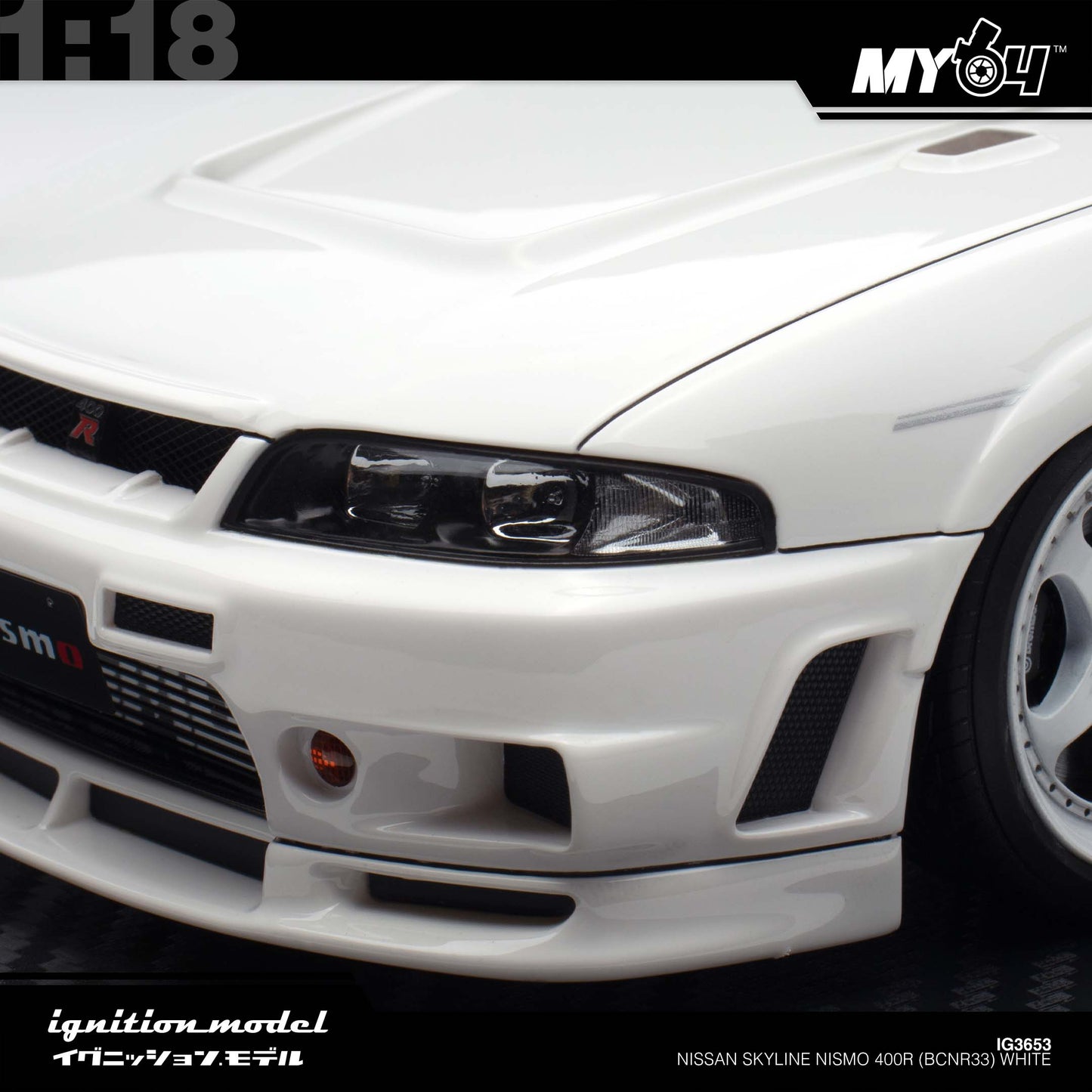 [Ignition Model] Nissan Skyline NISMO 400R (BCNR33) - White