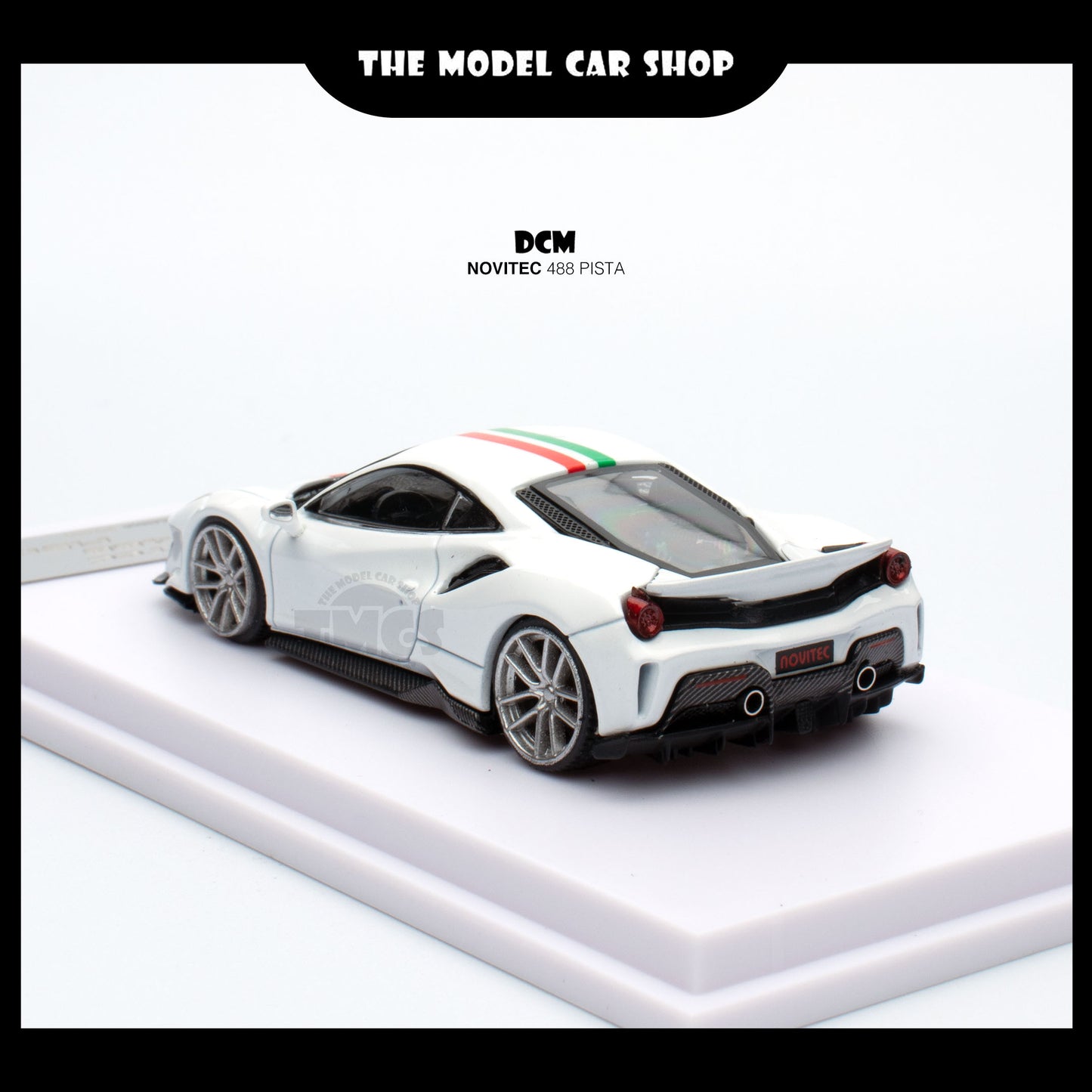 [DCM] Novitec 488 Pista - White with Italy Stripe