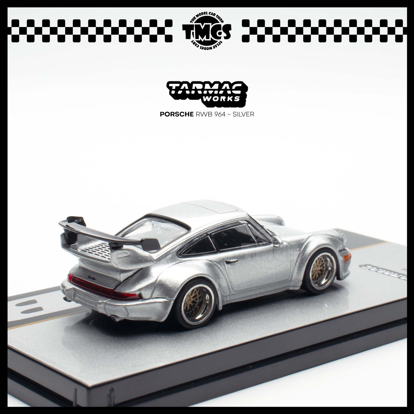 [Tarmac Works] 1:64 Porsche RWB 964 - Silver