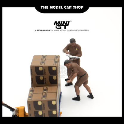 [MINI GT] Figure UPS Driver and Workers (UNSEAL ITEM)