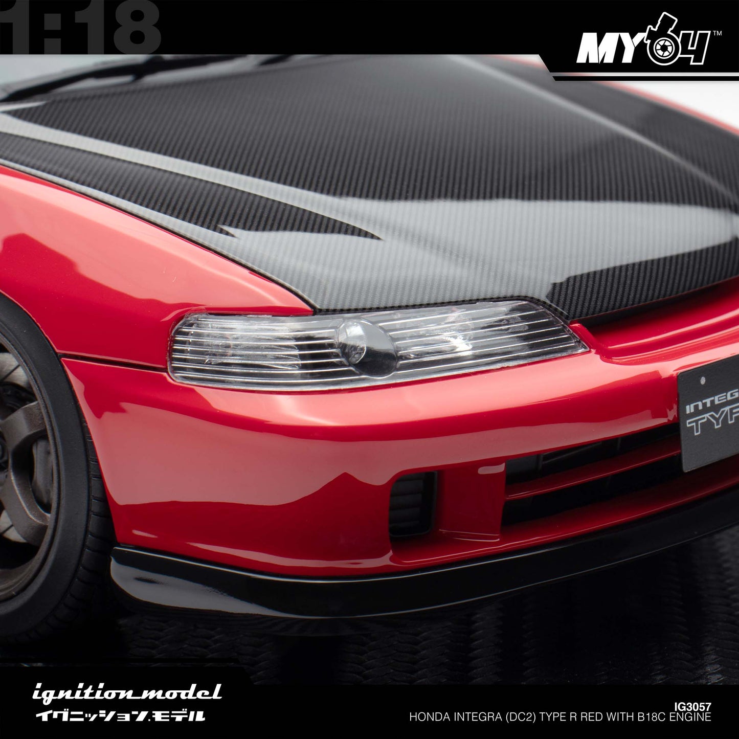 [Ignition Model] Honda Integra (DC2) Type R Red With B18C Engine