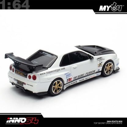 [INNO64] 1:64 Top Secret R34 GT-R - White