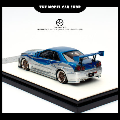 [Time Micro] Nissan Skyline GT-R (R34) Z Tune - Blue Silver