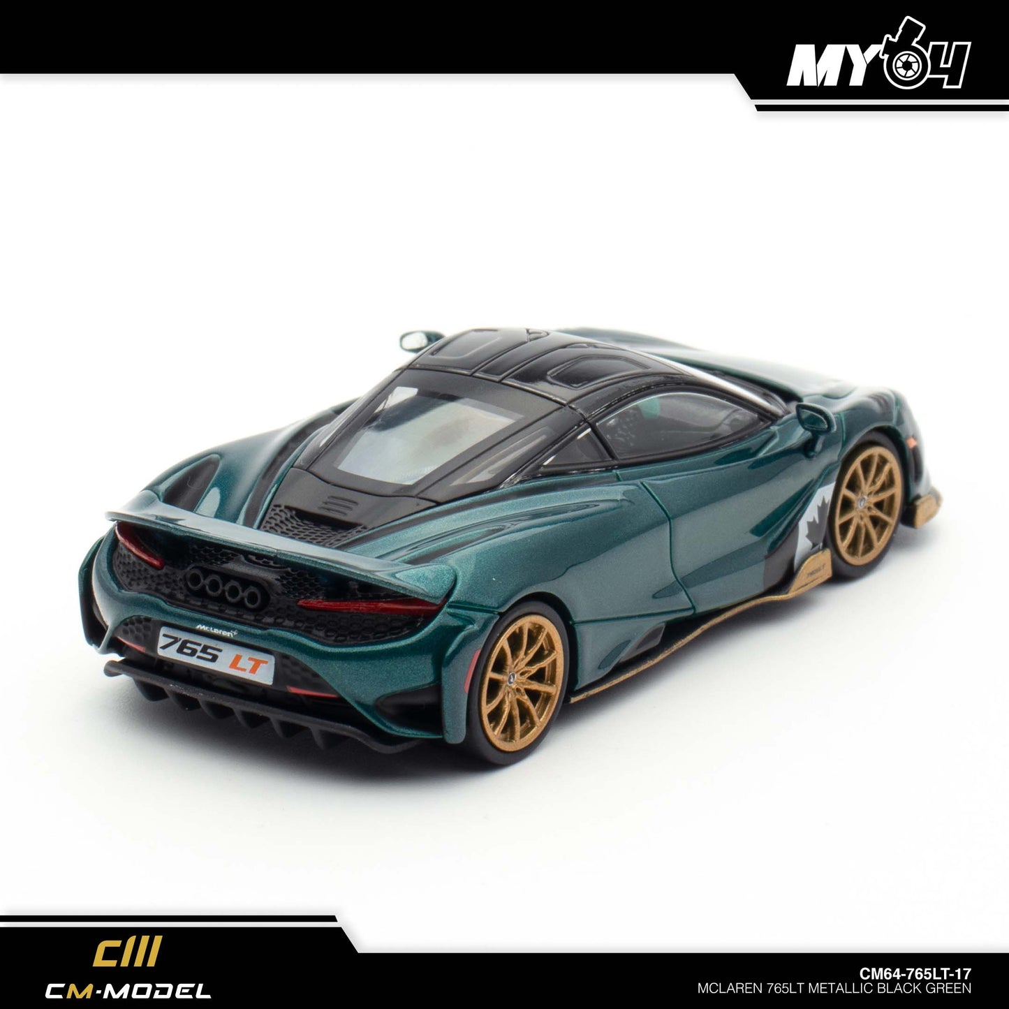 [CM Model] McLaren 765LT - Metallic Black Green