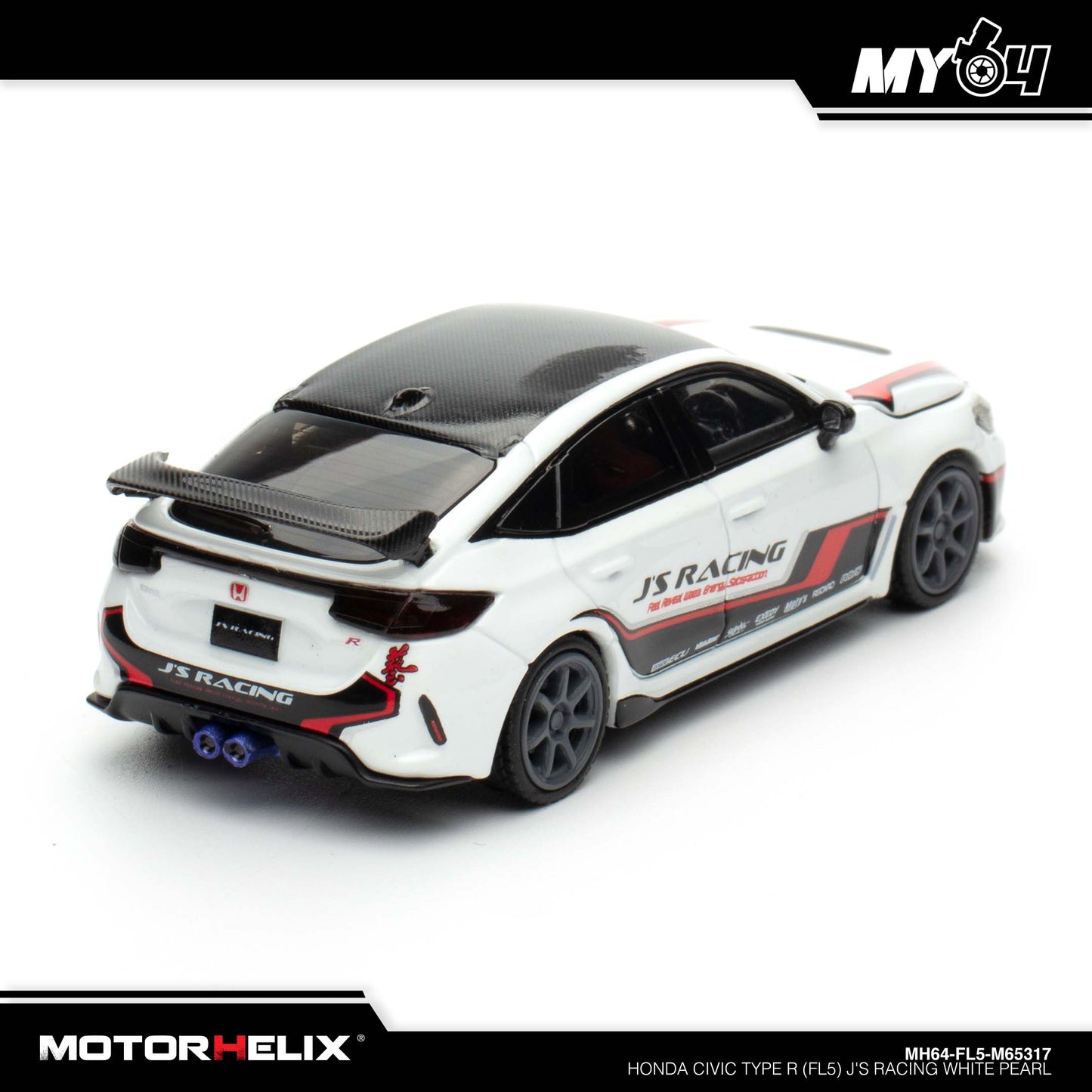 [Motorhelix] Honda Civic Type R (FL5) J's Racing - White Pearl