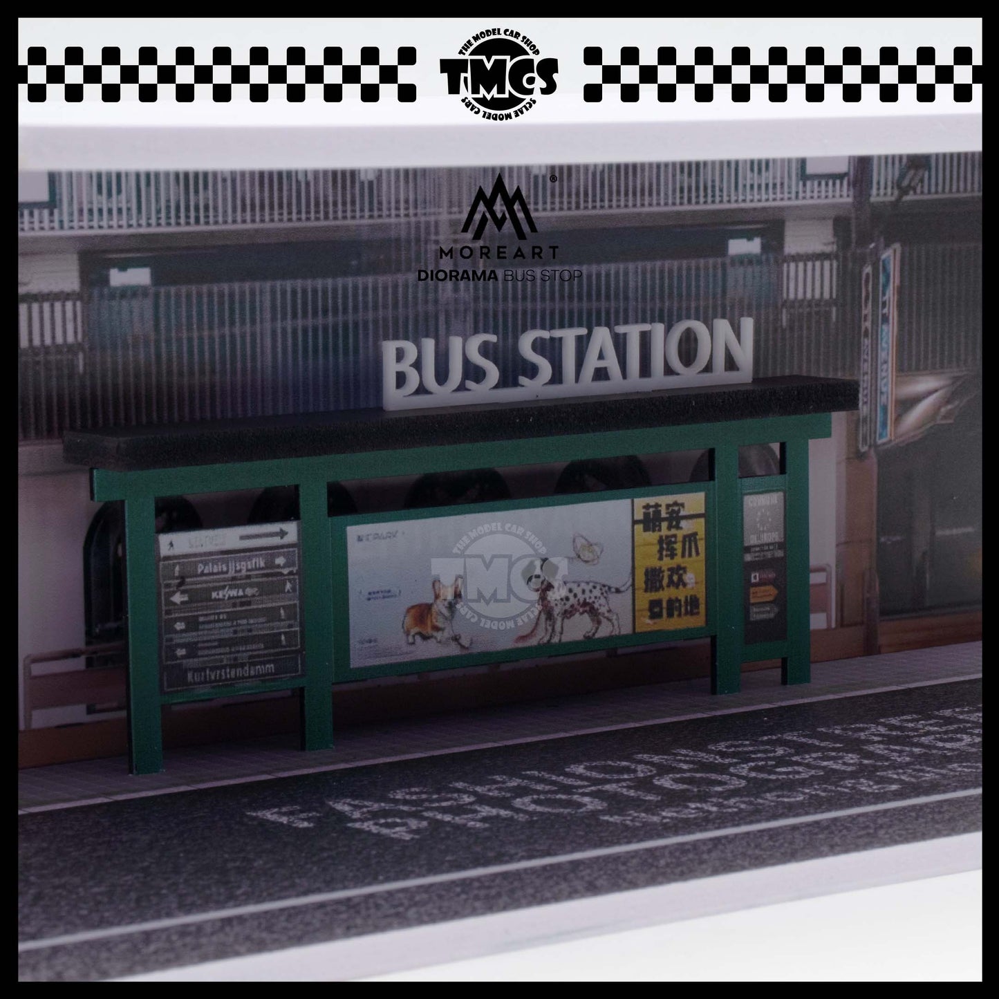 [More Art] 1:64 Diorama - Bus Stop