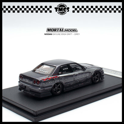 [Mortal] 1:64 Nissan Skyline ER34 Drift - Grey
