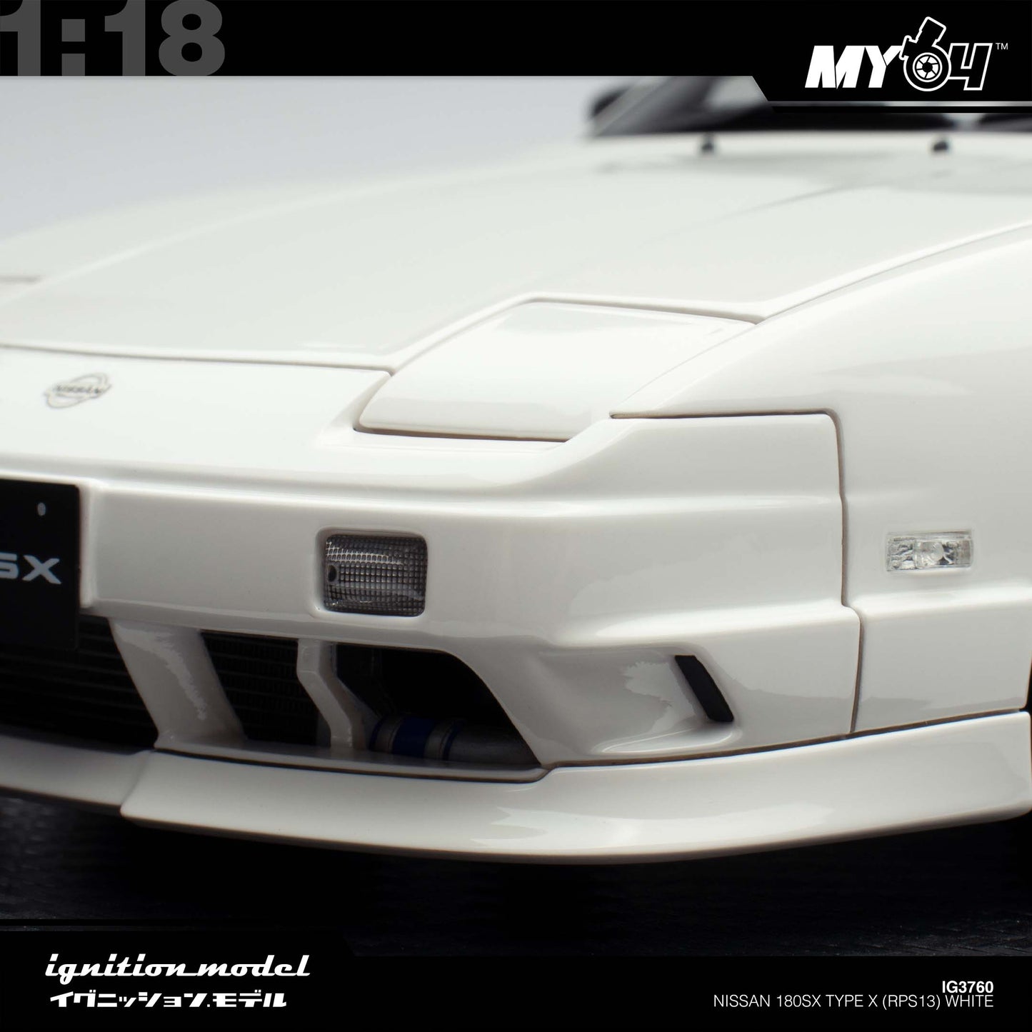 [Ignition Model] Nissan 180SX Type X (RPS13) - White
