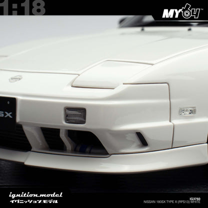 [Ignition Model] Nissan 180SX Type X (RPS13) - White