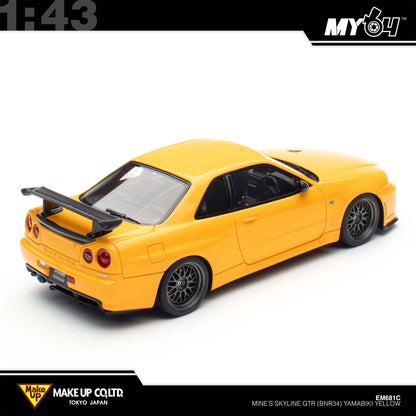 [Make Up] 1:43 Edilion BUILT BY LEGENDS Mine's Skyline GT-R(BNR34)  - YAMABIKI Yellow (Pearl Yellow)