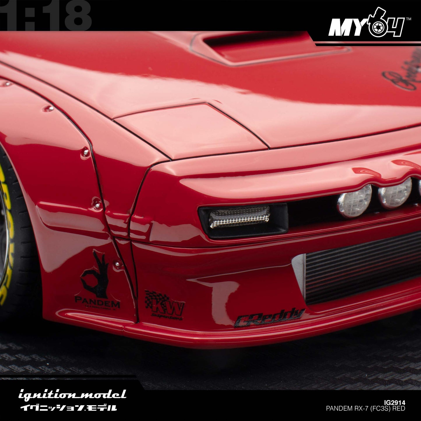 [Ignition Model] Pandem RX-7 (FC3S) - Red