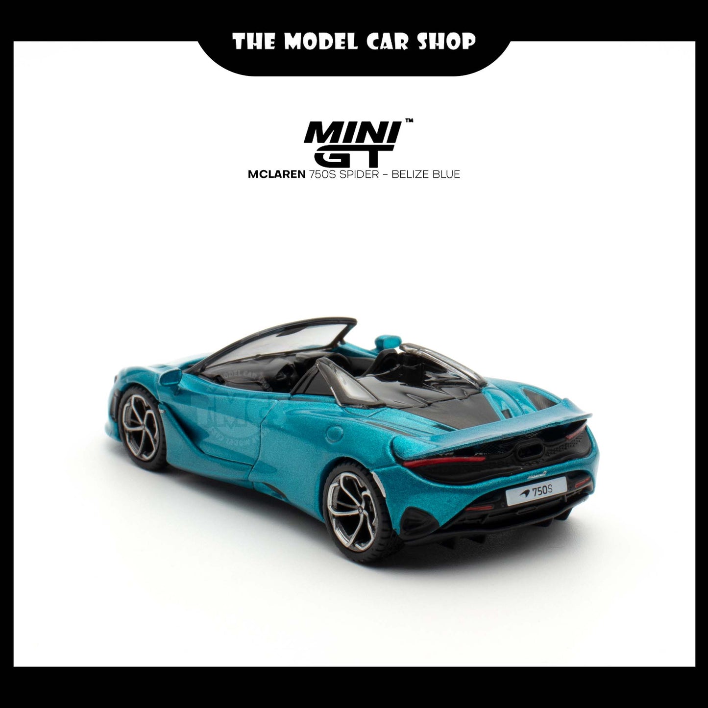 [MINI GT] McLaren 750S Spider - Belize Blue