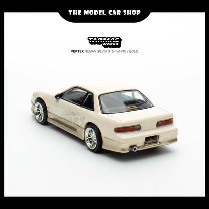 [Tarmac Works] VERTEX Nissan Silvia S13 - White / Gold