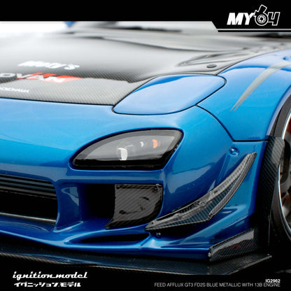 [Ignition Model] FEED Afflux GT3 (FD3S)- Blue Metallic With 13B Engine