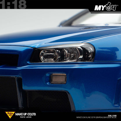 [Make Up] 1:18 Edilion BUILT BY LEGENDS Mine's Skyline GT-R(BNR34) - Bayside Blue