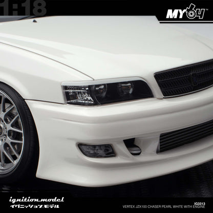 [Ignition Model] Vertex JZX100 Chaser - Pearl White With Engine