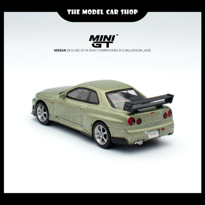 [MINI GT] Nissan Skyline GT-R (R34) Tommykaira R-z - Millenium Jade