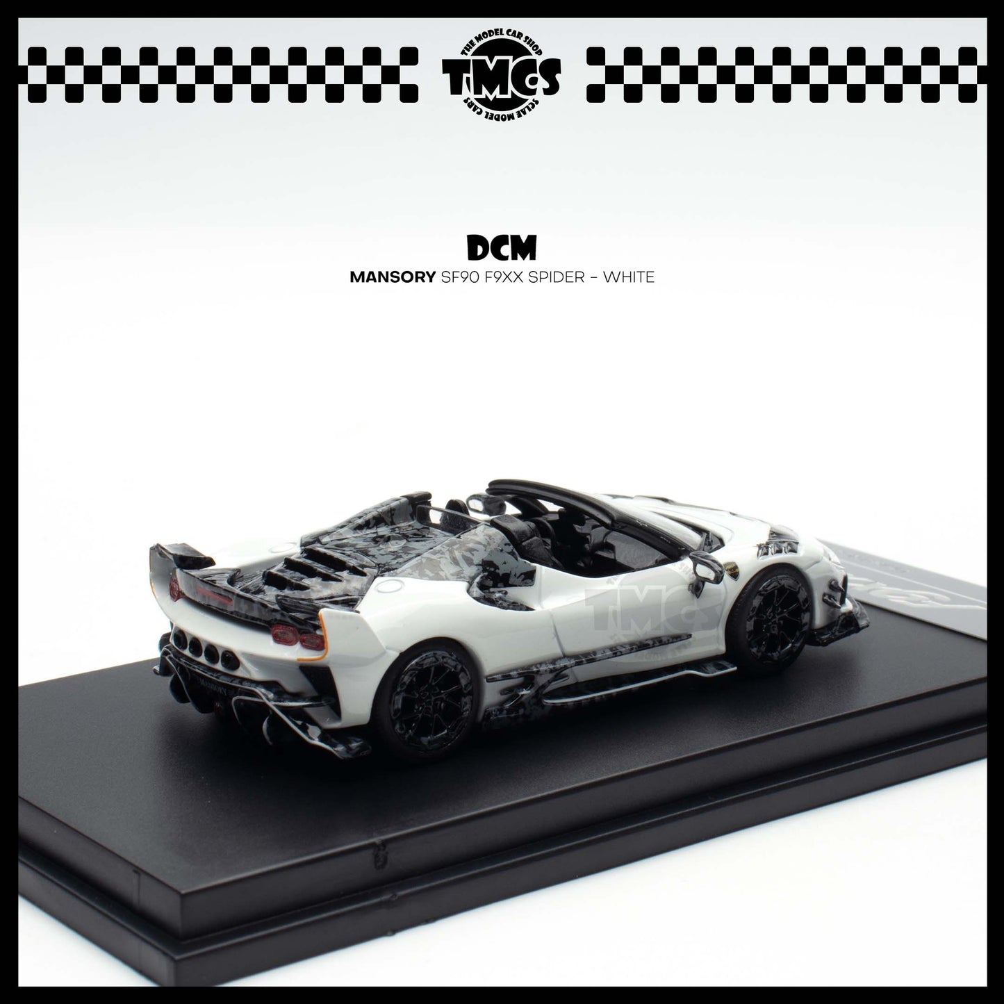 [DCM] 1:64 TPC x DCM Mansory SF90 F9XX Spider - White