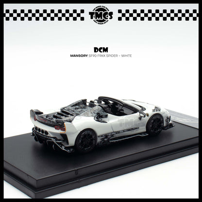 [DCM] 1:64 TPC x DCM Mansory SF90 F9XX Spider - White