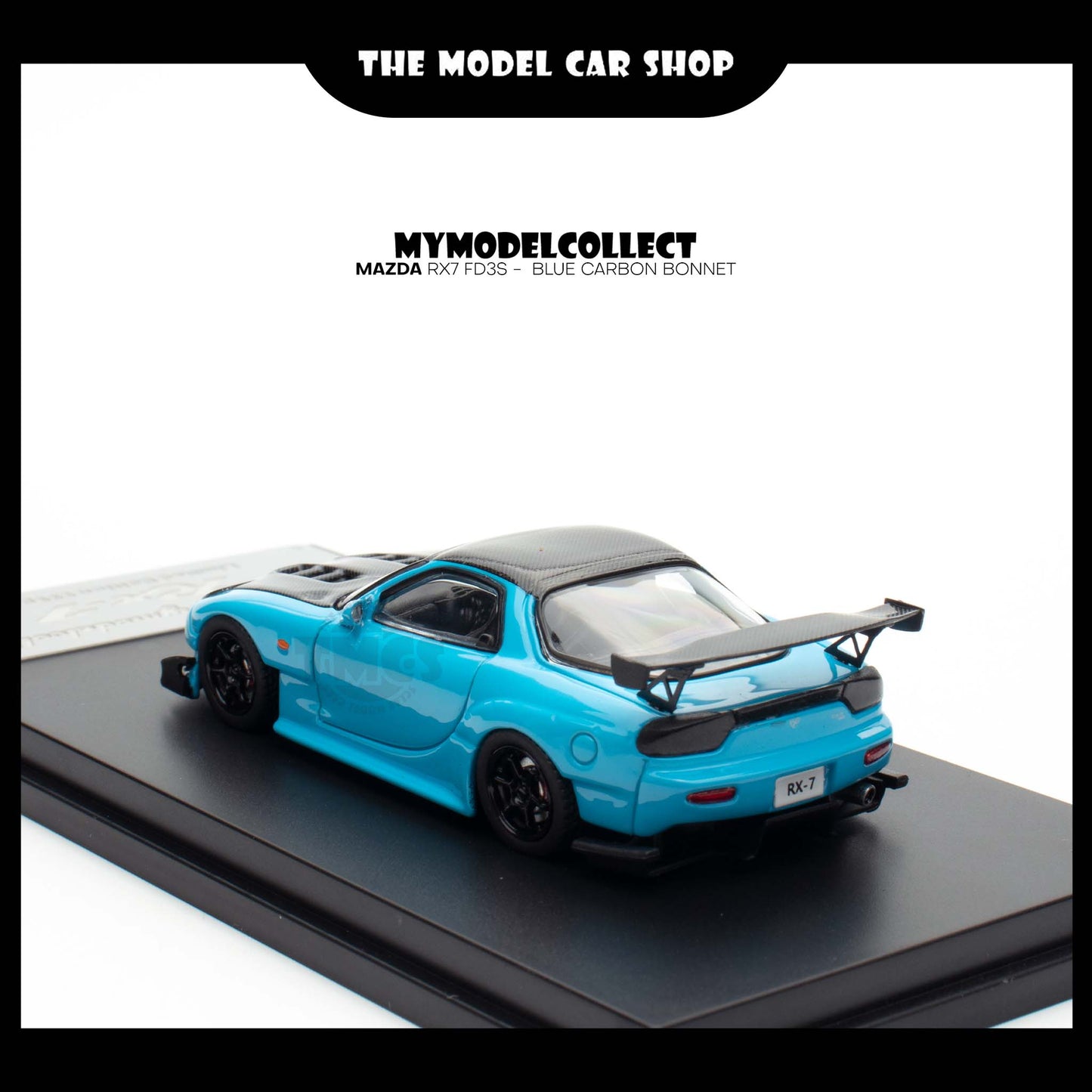 [Model Collect] Mazda RX7 FD3S -  Blue Carbon Bonnet