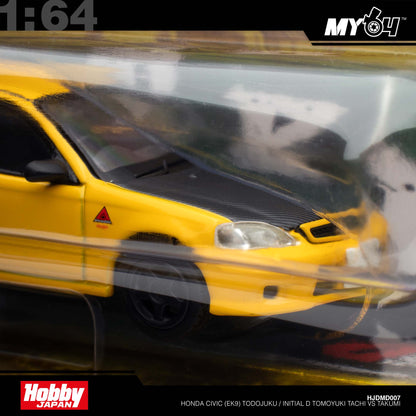 [Hobby Japan] 1:64 Honda Civic (EK9) Todojuku /  INITIAL D - Tomoyuki Tachi VS Takumi Fujiwara