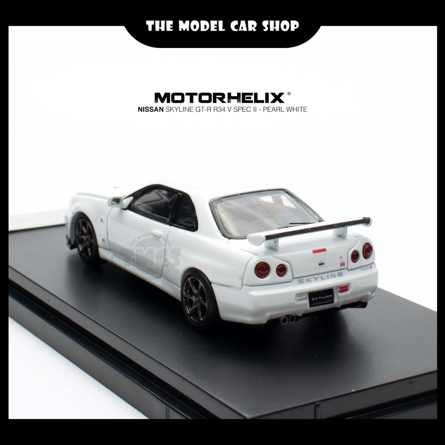 [Motorhelix] Nissan Skyline GT-R R34 V Spec ll - Pearl White