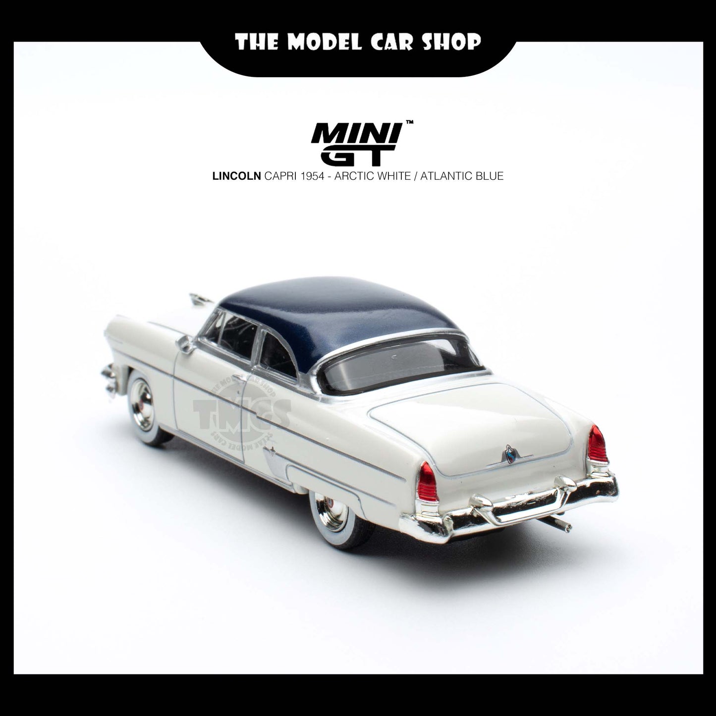 [Mini GT] Lincoln Capri 1954 - Arctic White / Atlantic Blue