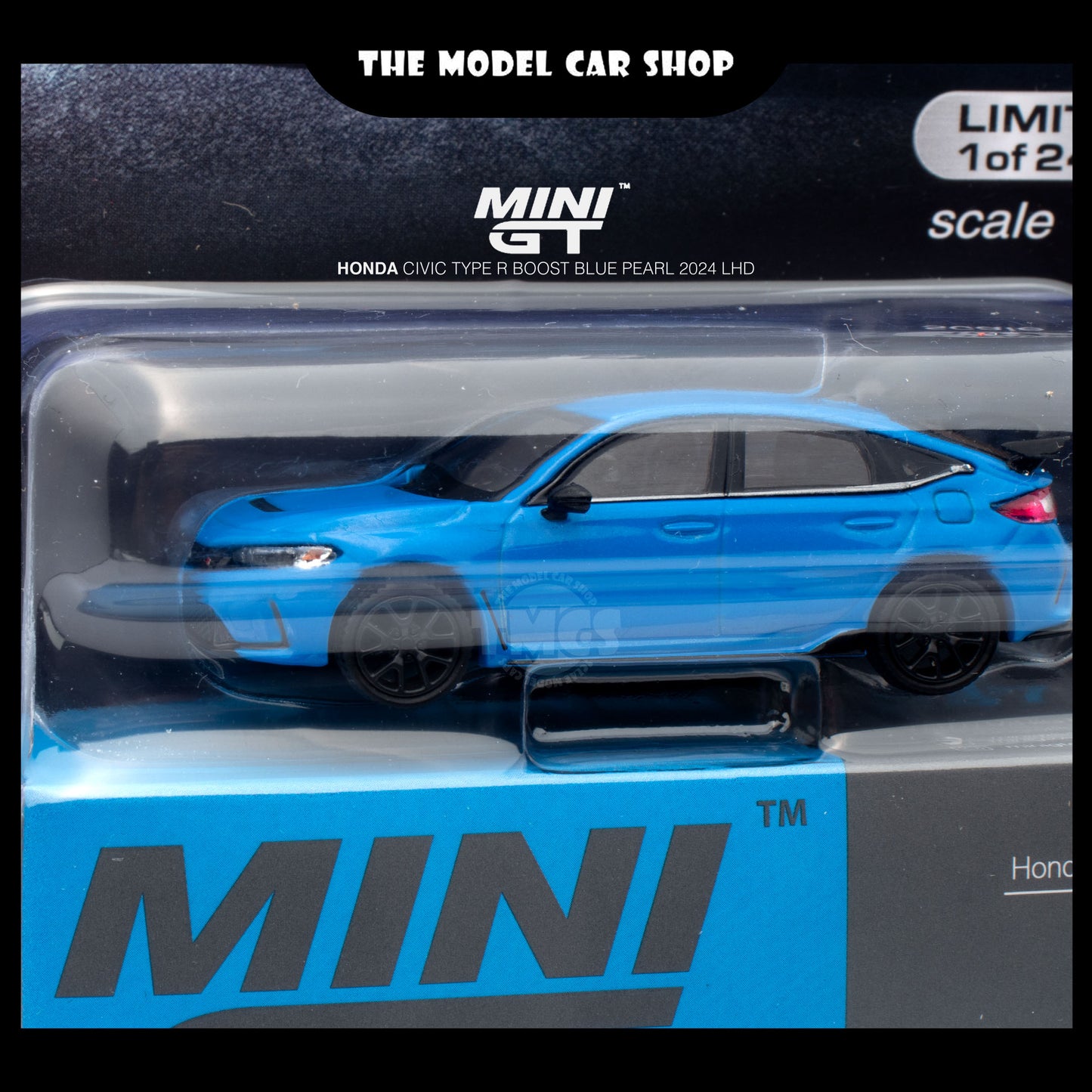 [MINI GT] Honda Civic Type R Boost - Blue Pearl 2023 (Mijo Exclusive)