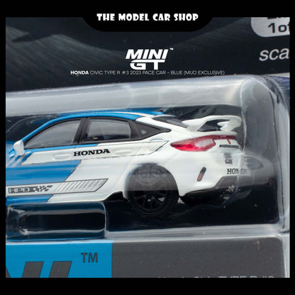 [MINI GT] Honda Civic Type R #3 2023 Pace Car - Blue (Mijo Exclusive)