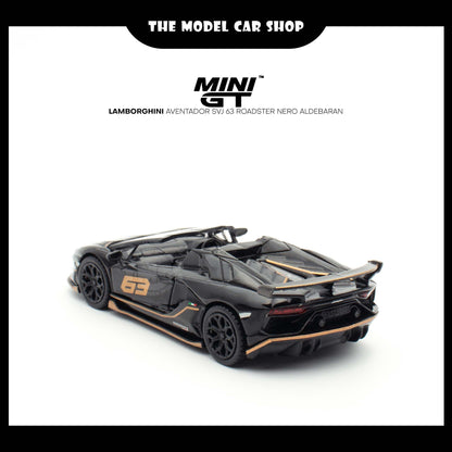 [MINI GT] Lamborghini Aventador SVJ 63 Roadster Nero Aldebaran