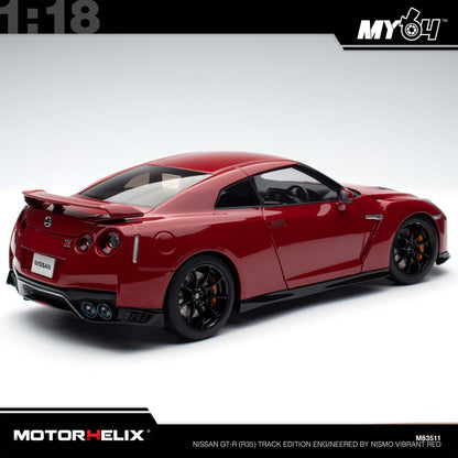 [Motorhelix] Nissan GT-R (R35) Track Edition Engineered By NISMO - Vibrant Red