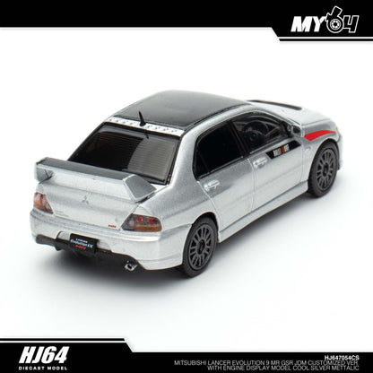 [Hobby Japan] Mitsubishi Lancer Evolution 9 MR GSR JDM Customized Version with Engine Display Model