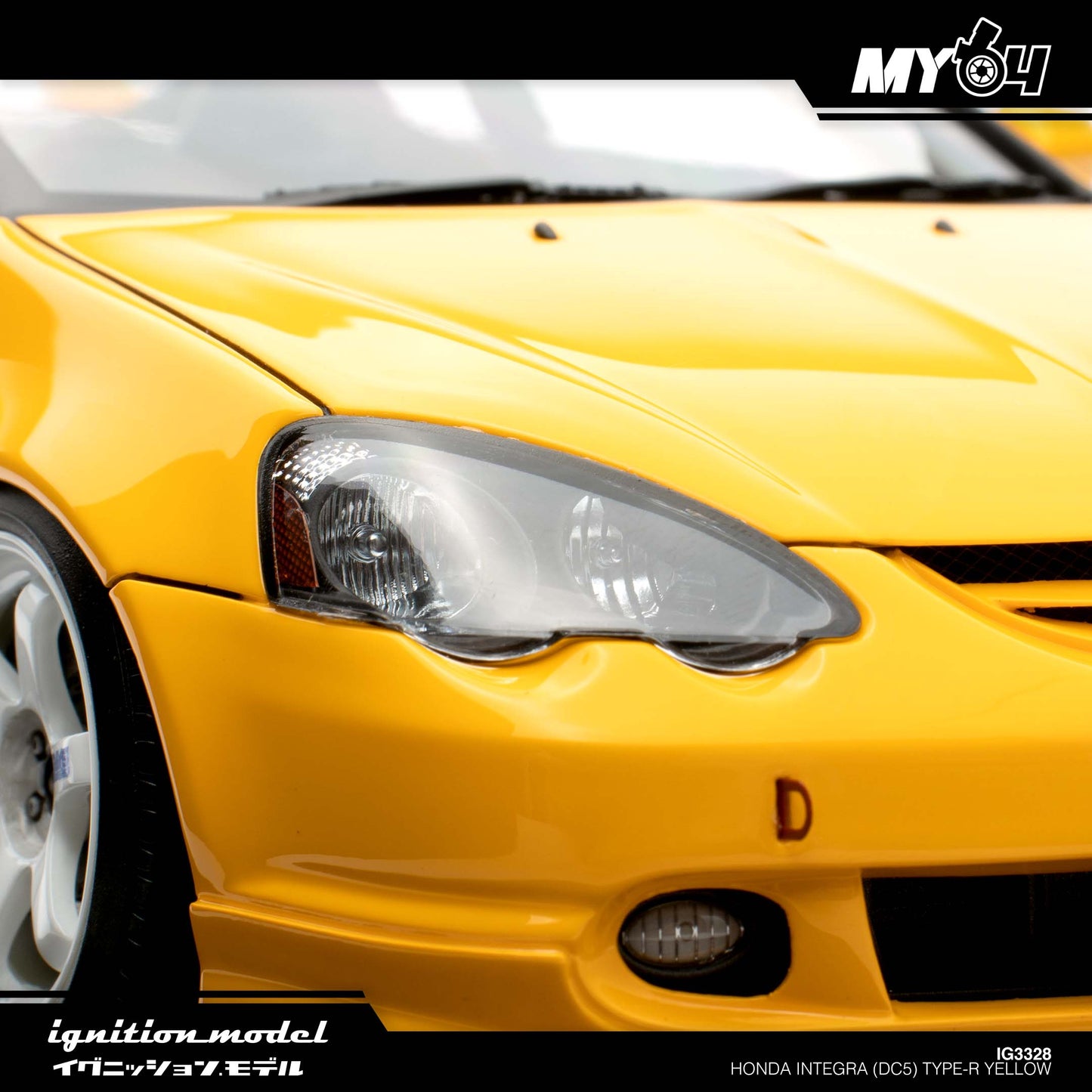 [Ignition Model] Honda INTEGRA (DC5) TYPE R - Yellow