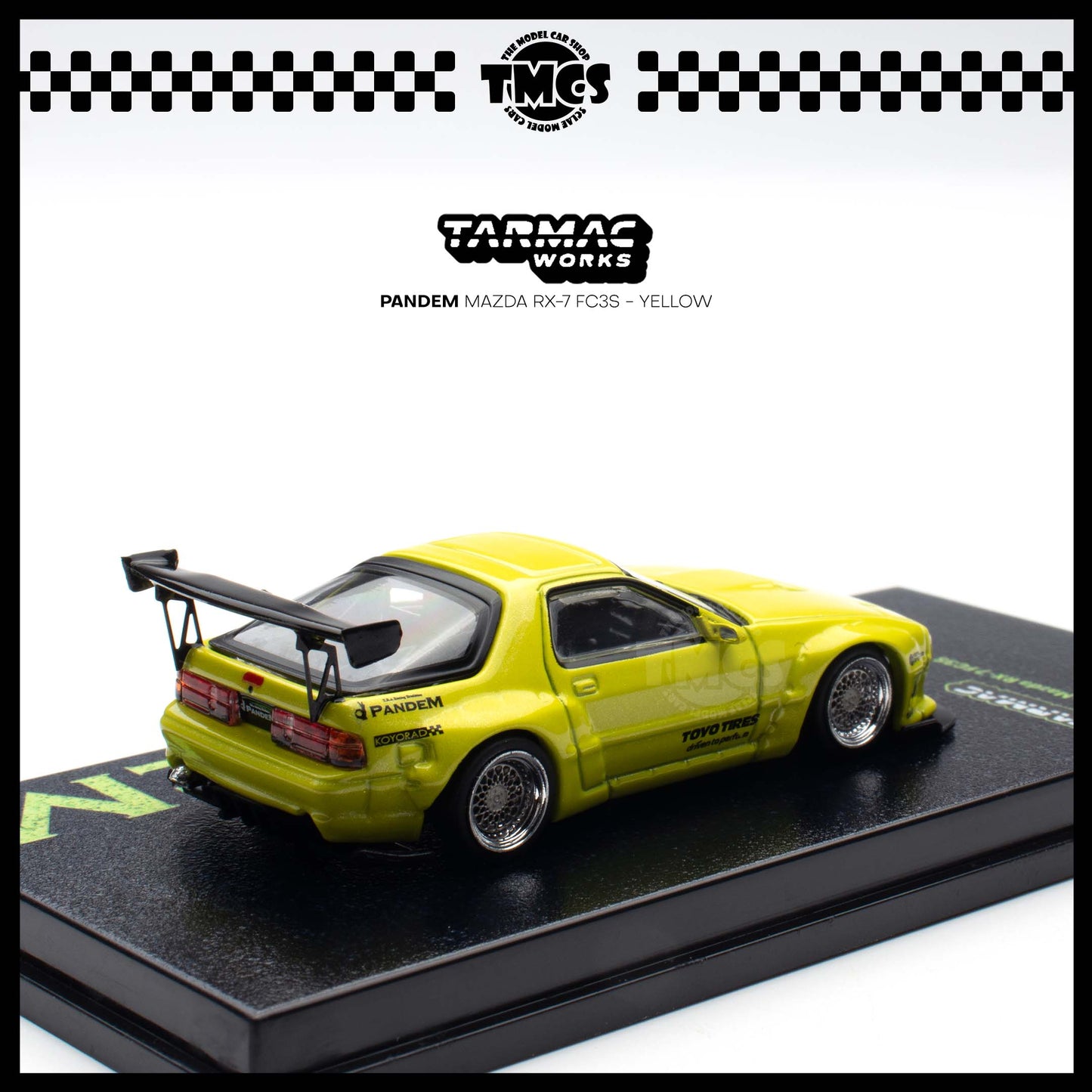 [Tarmac Works] 1:64 Pandem Mazda RX-7 FC3S - Yellow