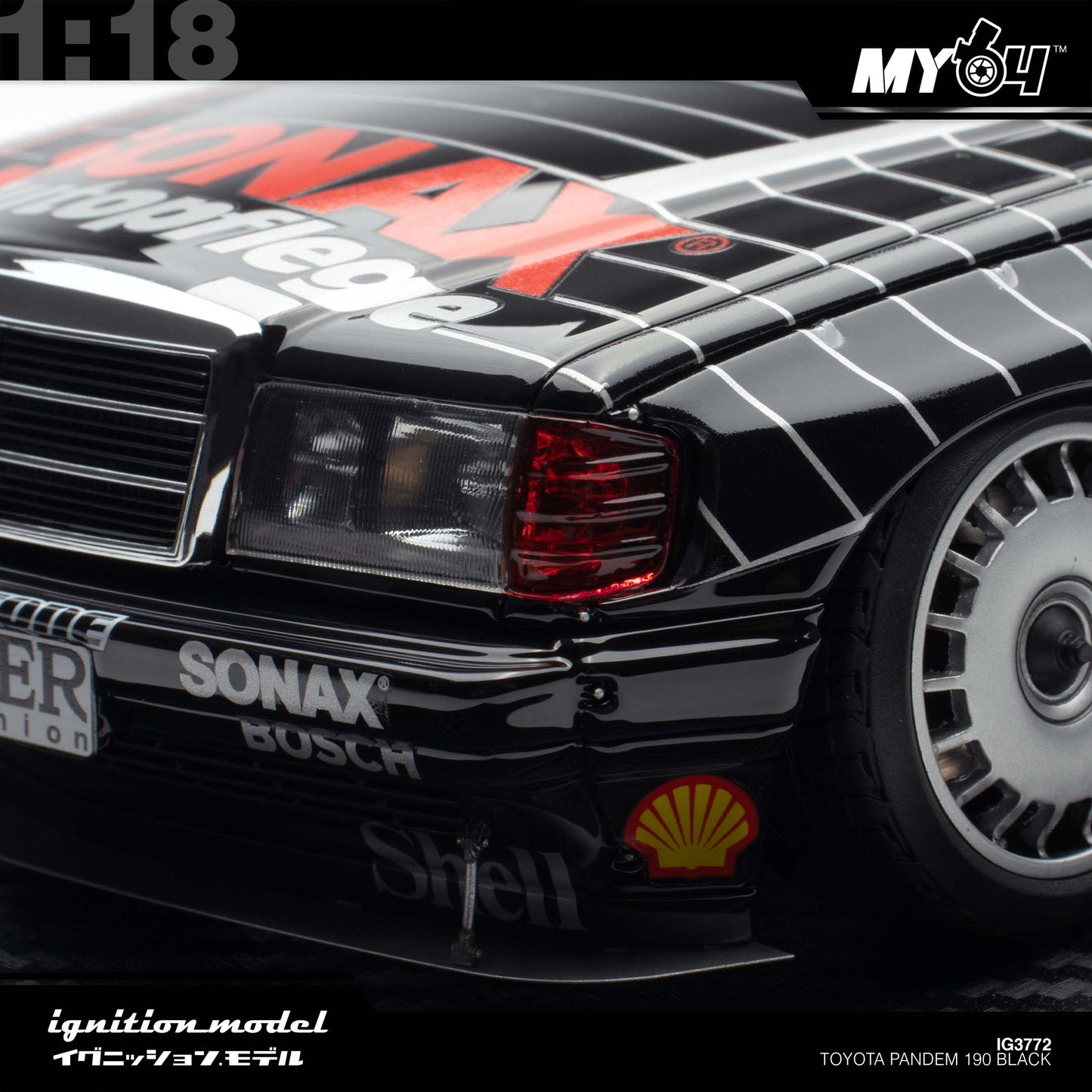 [Ignition Model] 1:18 Toyota Pandem 190 - Black