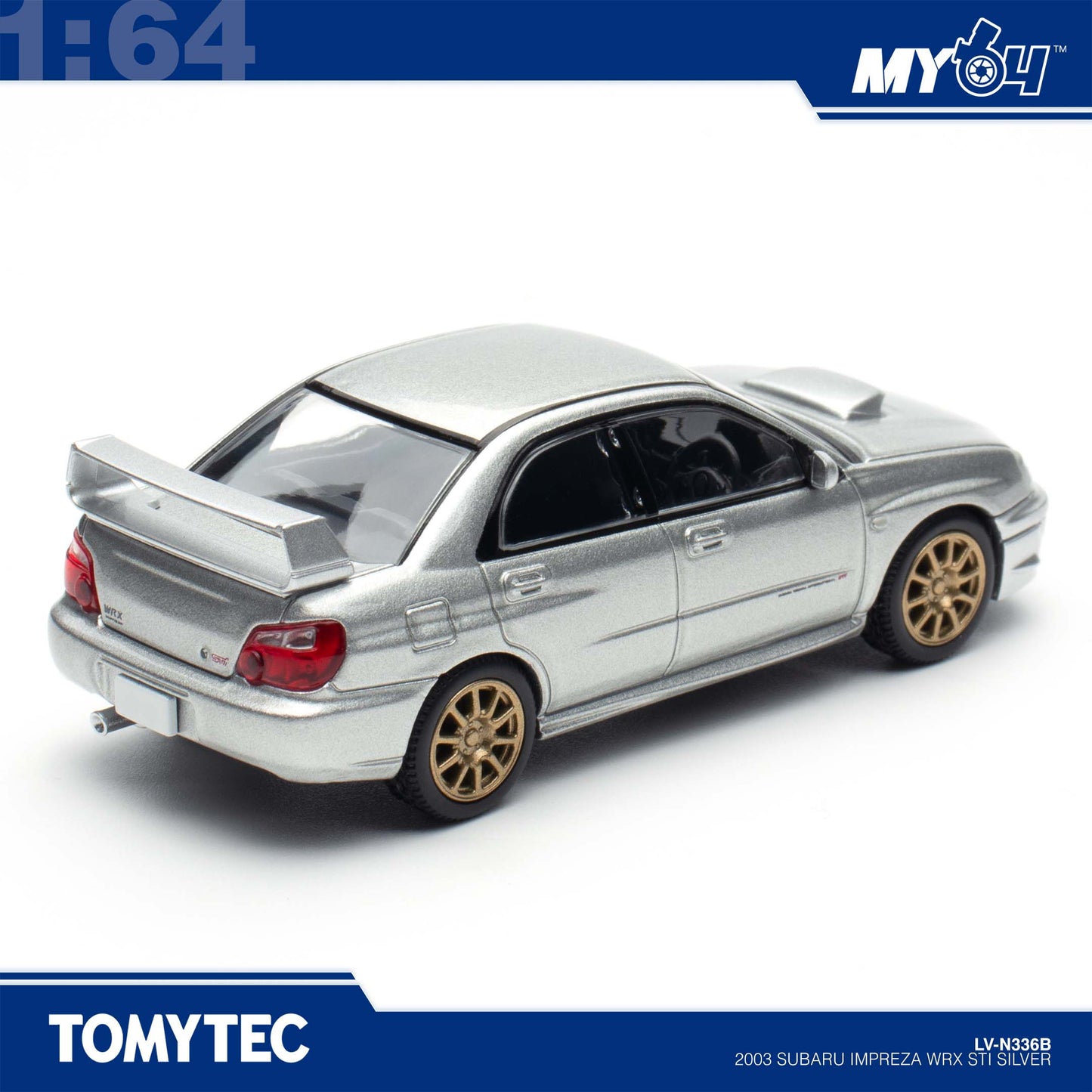 [TLVN] 1:64 2003 Subaru Impreza WRX STI - Silver