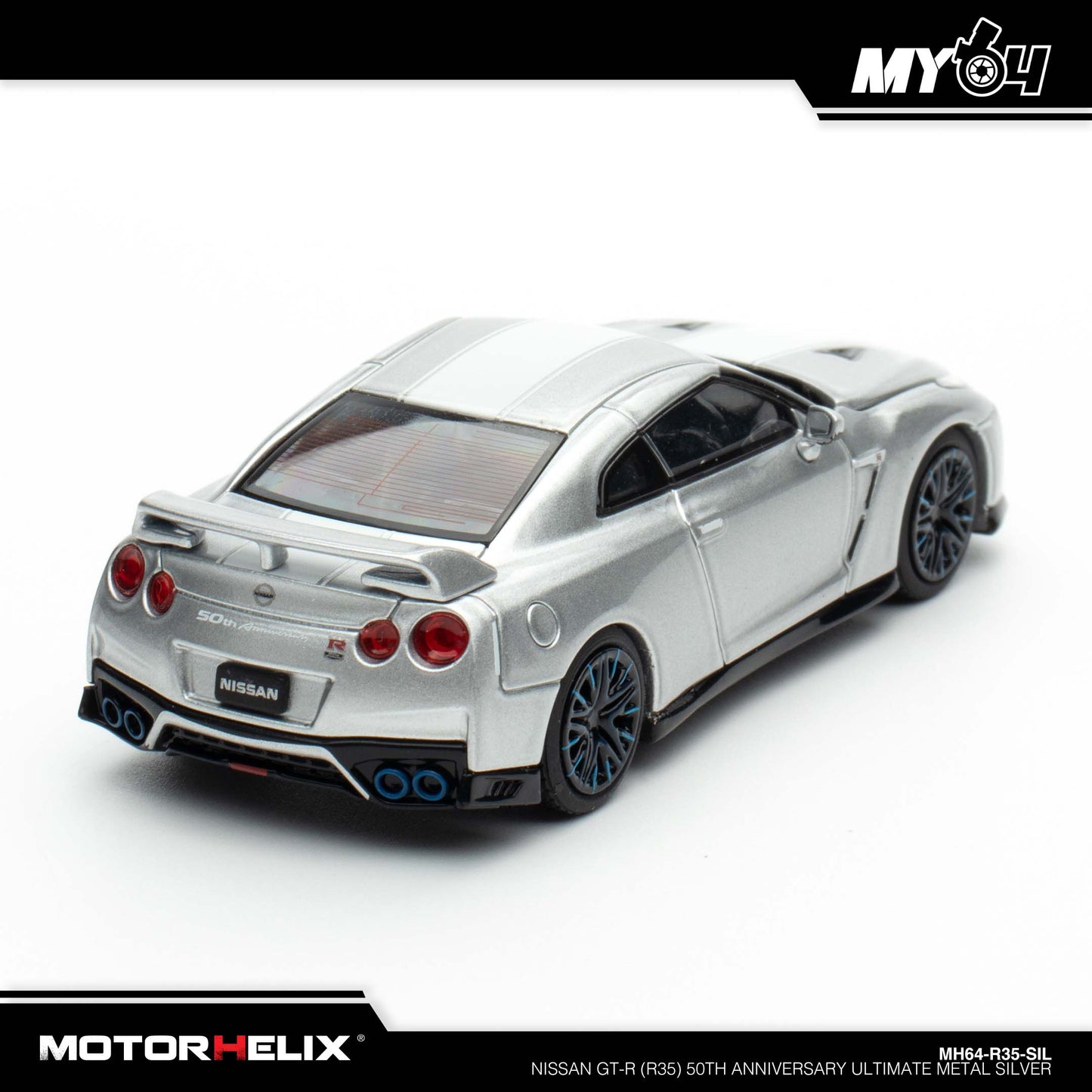 [Motorhelix] Nissan GT-R (R35) 50th Anniversary - Ultimate Metal Silver